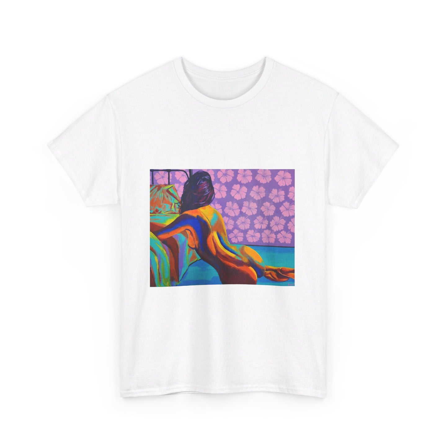 Camiseta unisex de algodón grueso "Hibiscus"