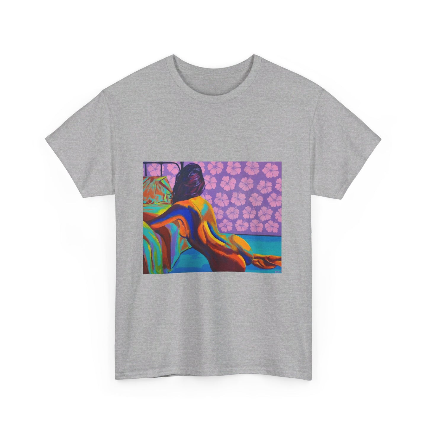 Camiseta unisex de algodón grueso "Hibiscus"