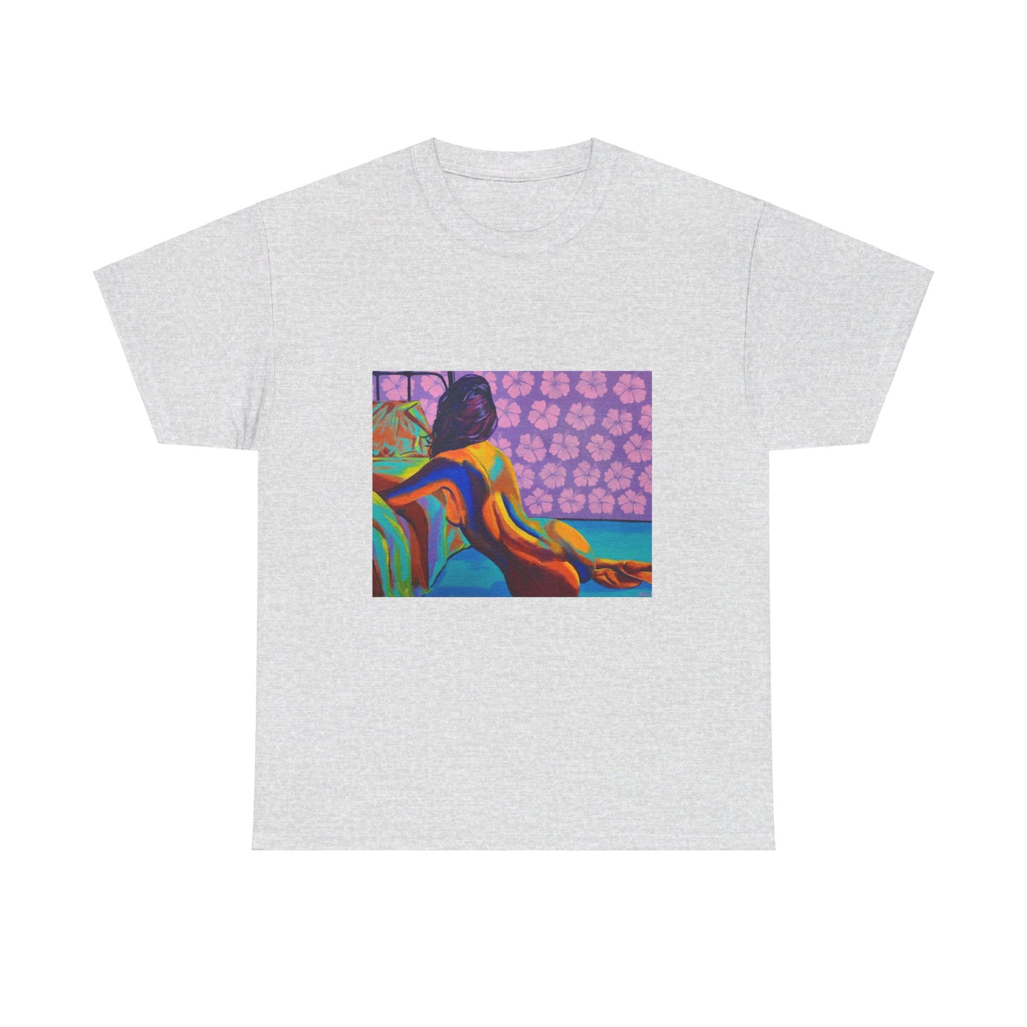 Camiseta unisex de algodón grueso "Hibiscus"
