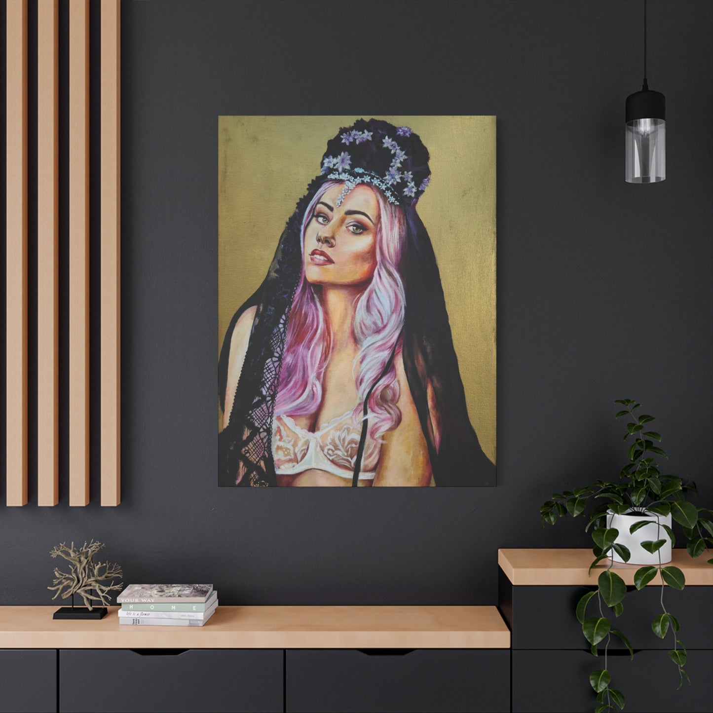 "Flower Crown" Canvas Print