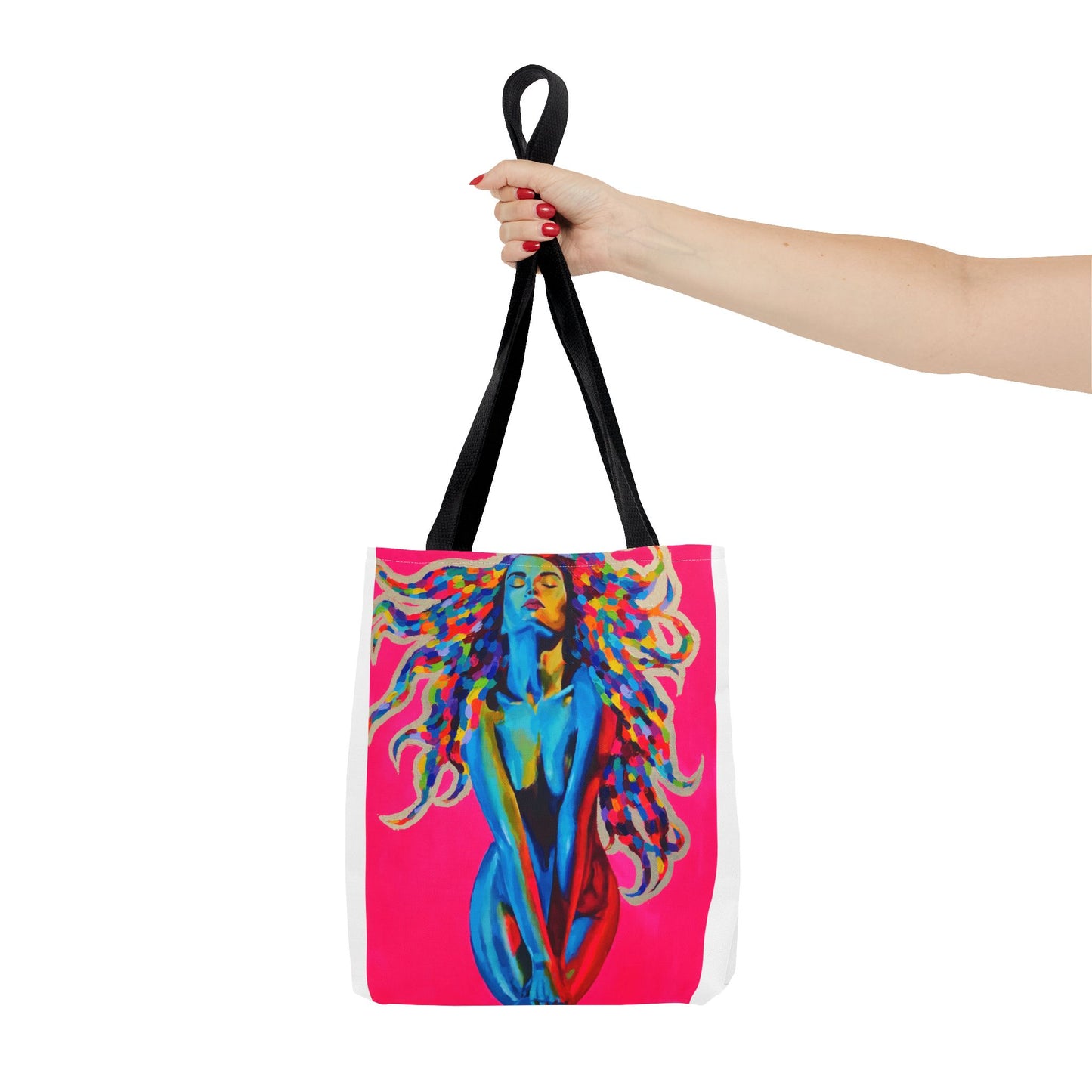 Vibrant "Medusa" Art Tote Bag - Colorful Design for Everyday Use