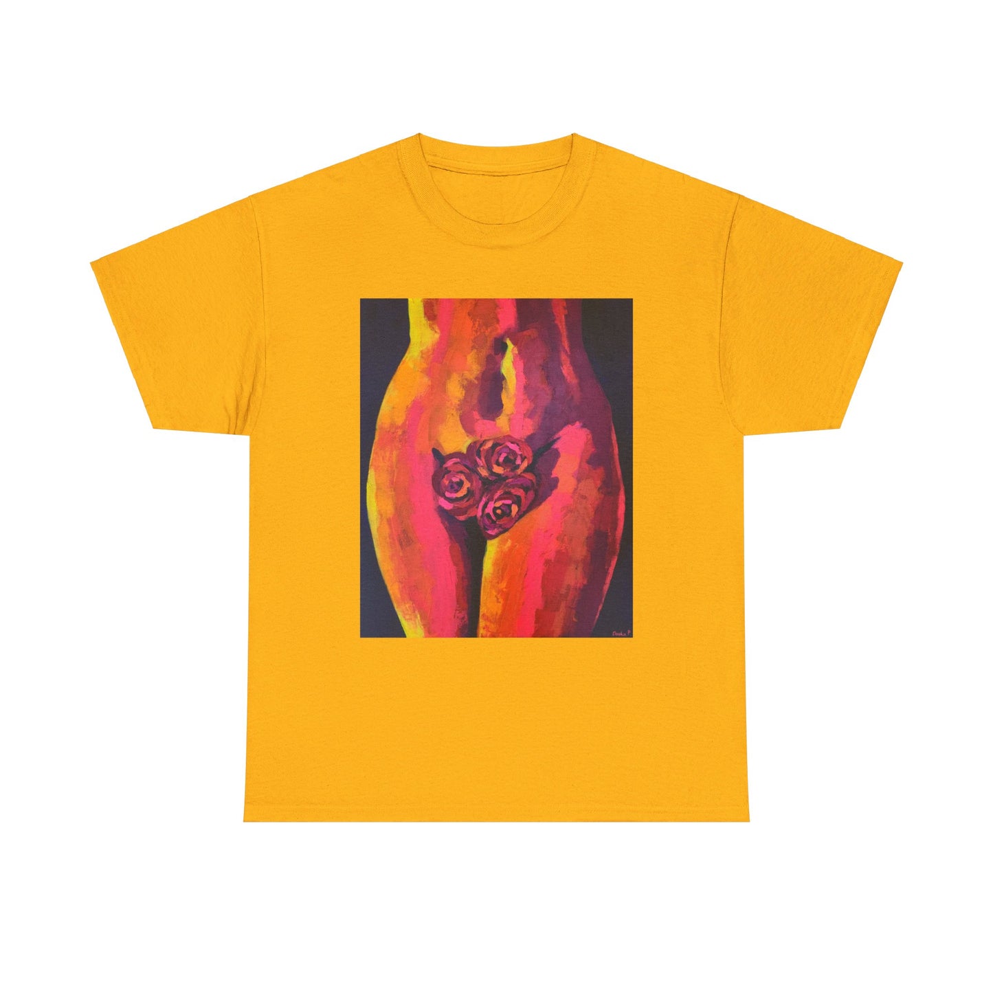 Camiseta unisex de algodón grueso "Sensual Roses"