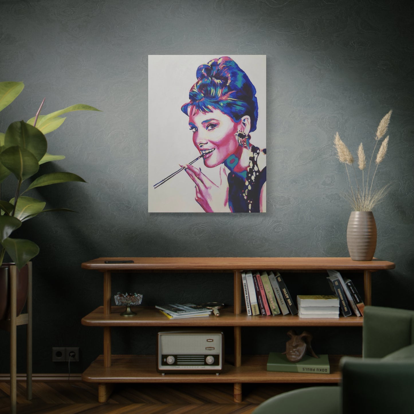 "Audrey Hepburn, Breakfast at Tiffany's" Canvas Print