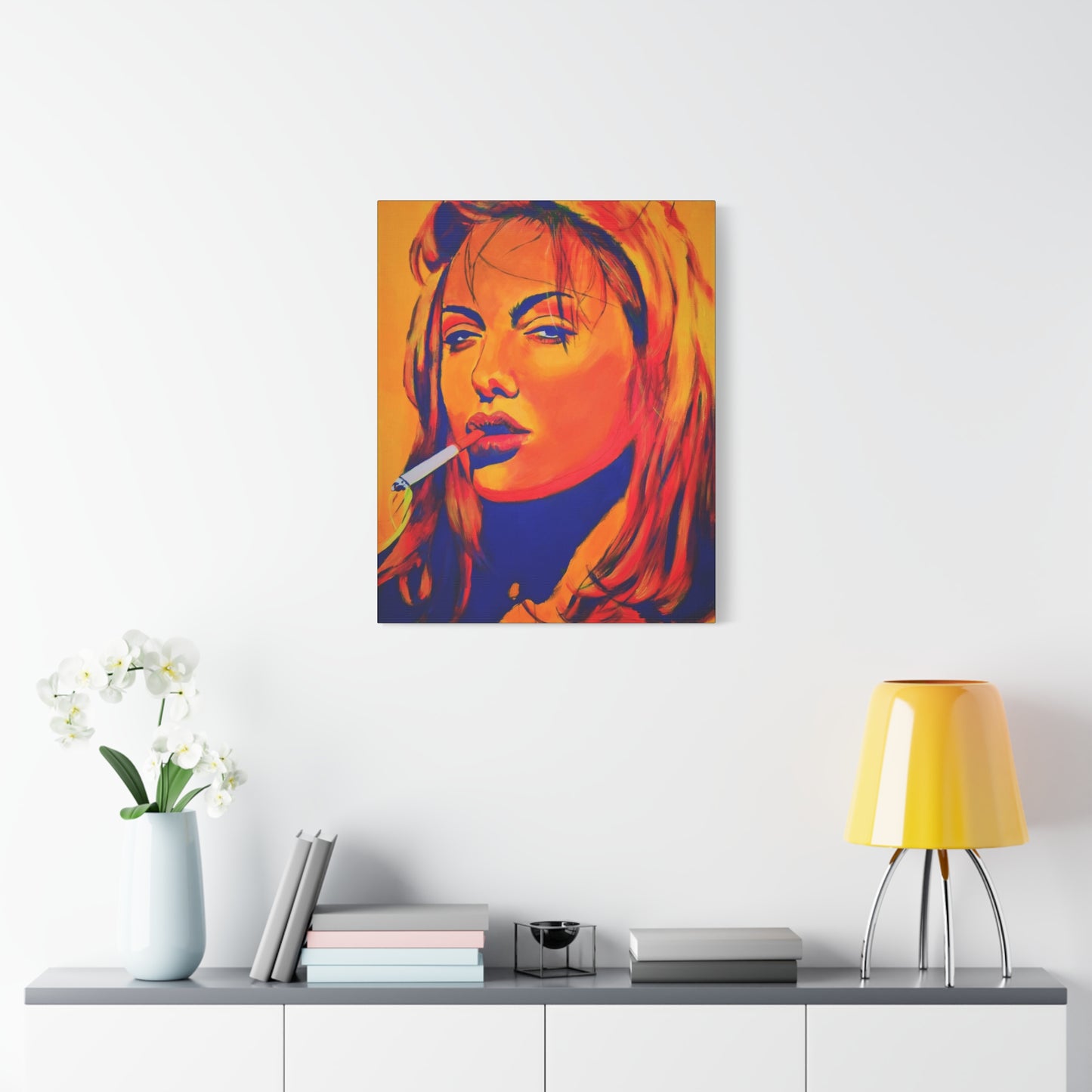 "Angelina Jolie Girl, Interrupted" Canvas Print