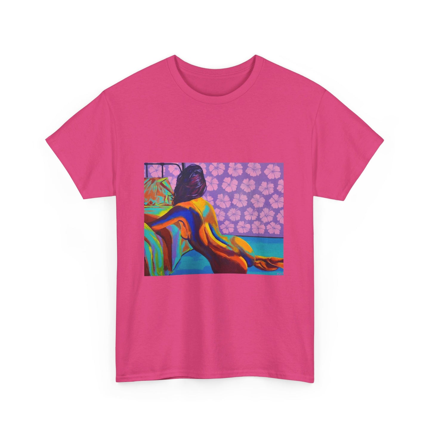 Camiseta unisex de algodón grueso "Hibiscus"