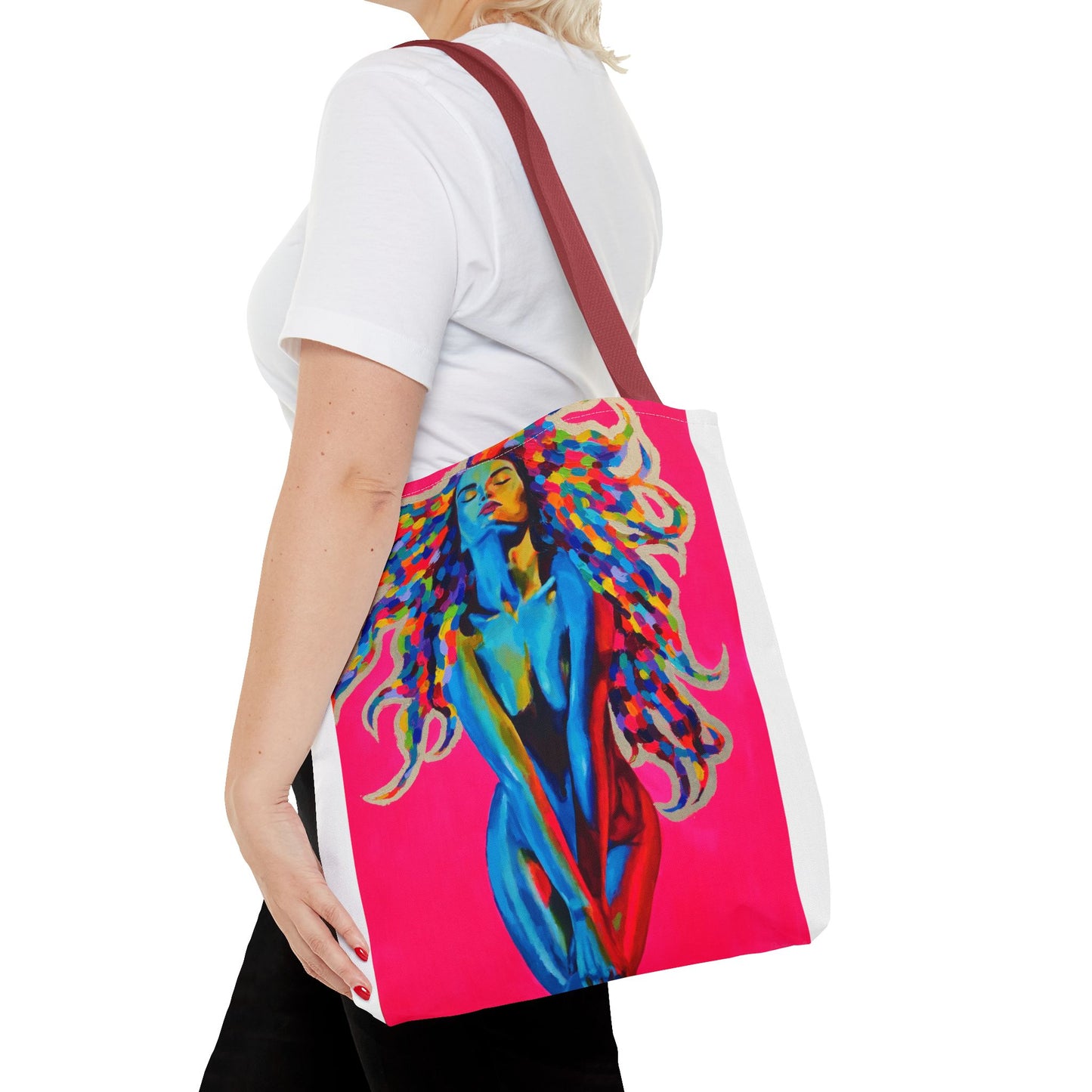 Vibrant "Medusa" Art Tote Bag - Colorful Design for Everyday Use