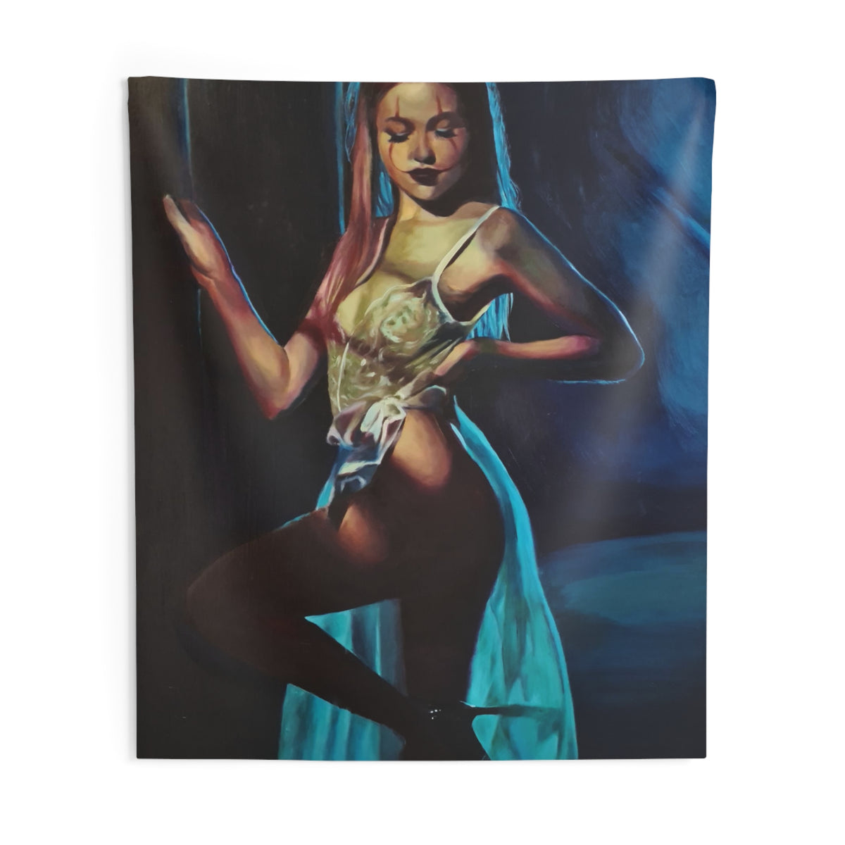"Clown Girl" Tapestry