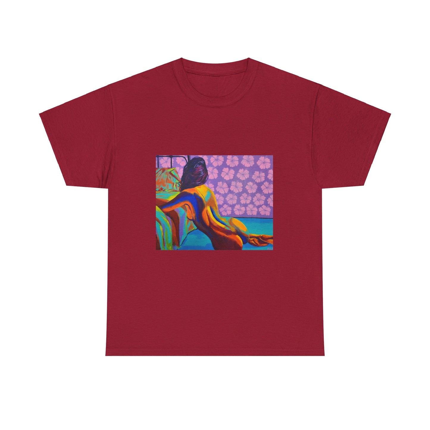 Camiseta unisex de algodón grueso "Hibiscus"
