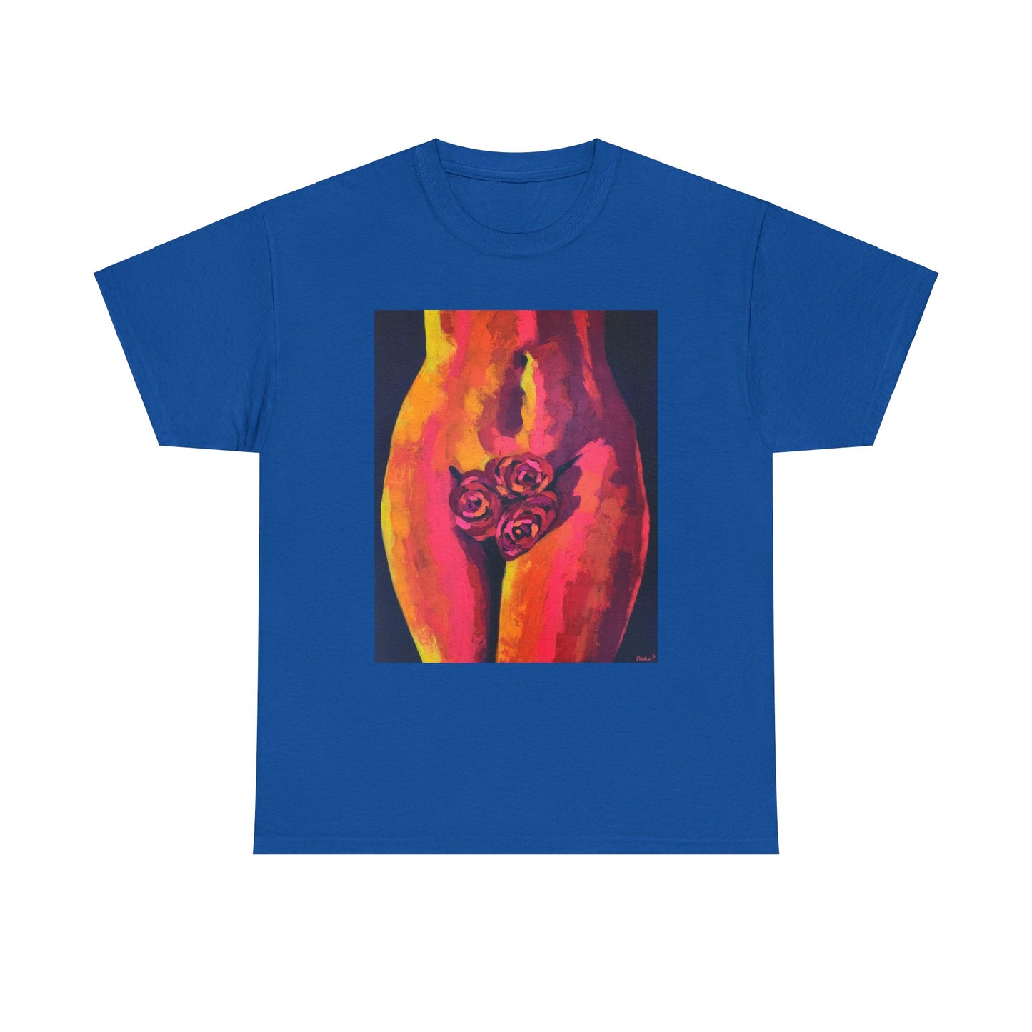 Camiseta unisex de algodón grueso "Sensual Roses"