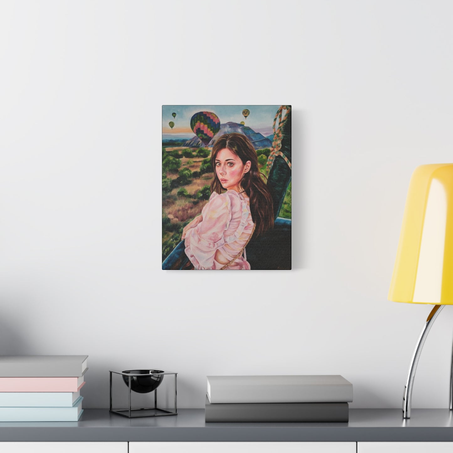 "Girl in a Balloon" Canvas Print