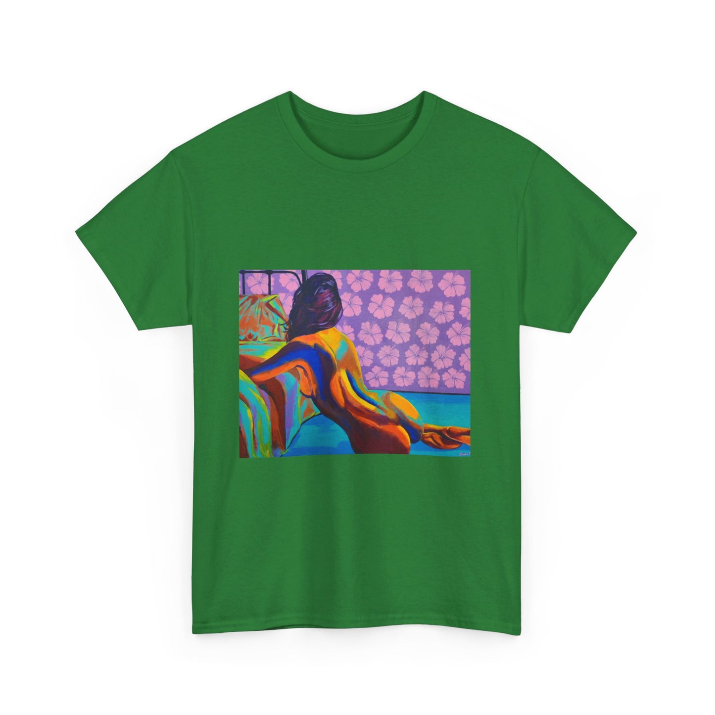 Camiseta unisex de algodón grueso "Hibiscus"