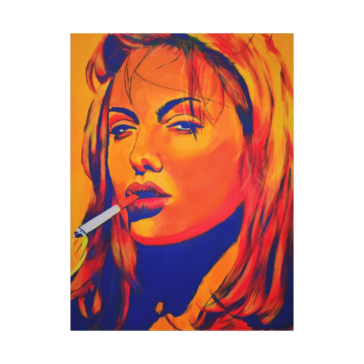 "Angelina Jolie Girl, Interrupted" Canvas Print