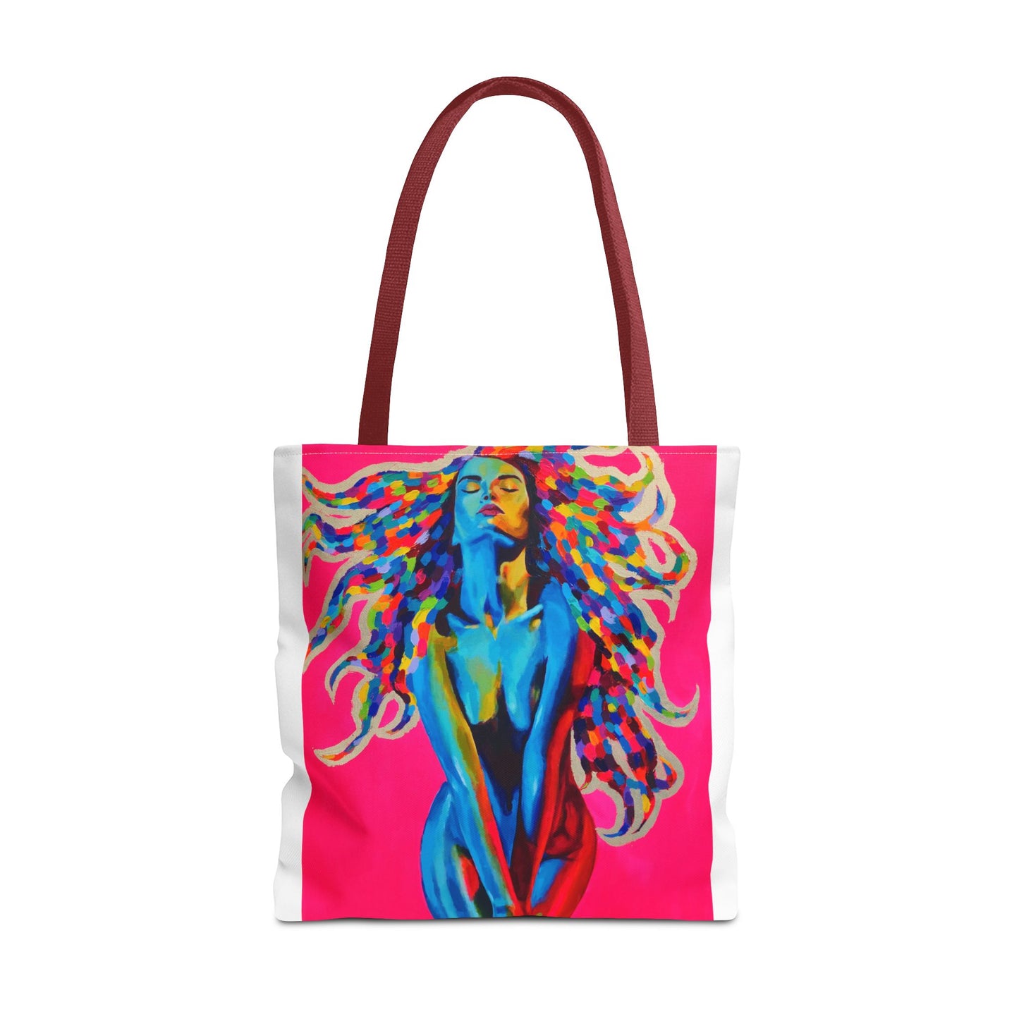Vibrant "Medusa" Art Tote Bag - Colorful Design for Everyday Use