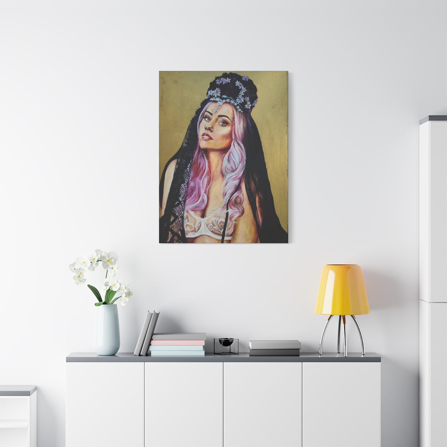 "Flower Crown" Canvas Print