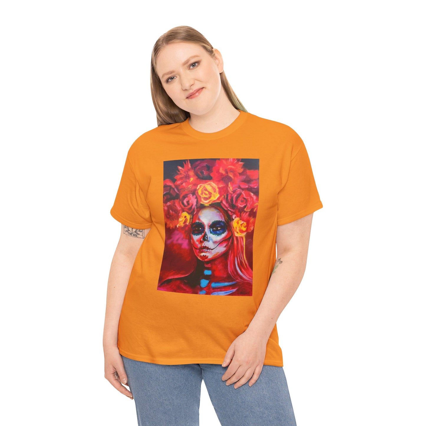 "Floral Fiesta" Unisex Heavy Cotton Tee