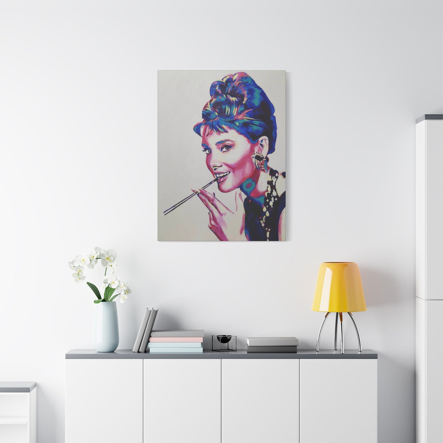"Audrey Hepburn, Breakfast at Tiffany's" Canvas Print
