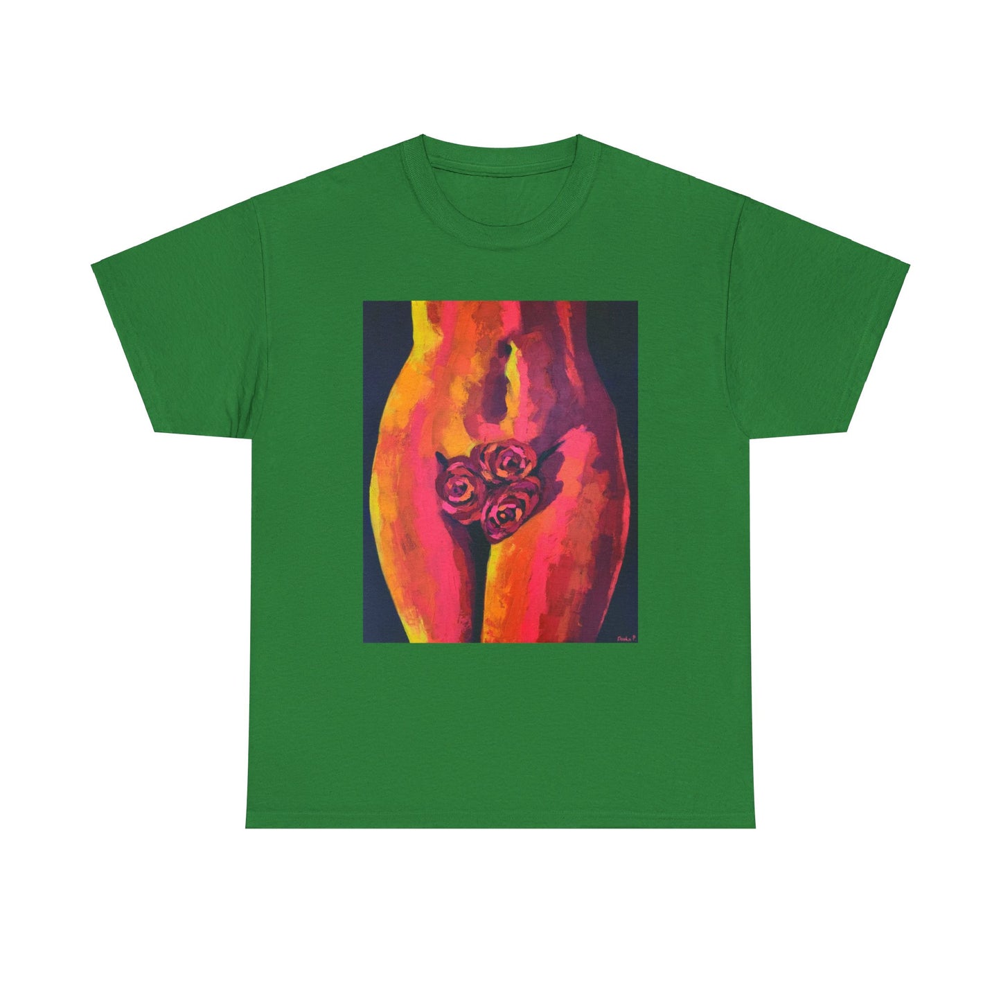Camiseta unisex de algodón grueso "Sensual Roses"