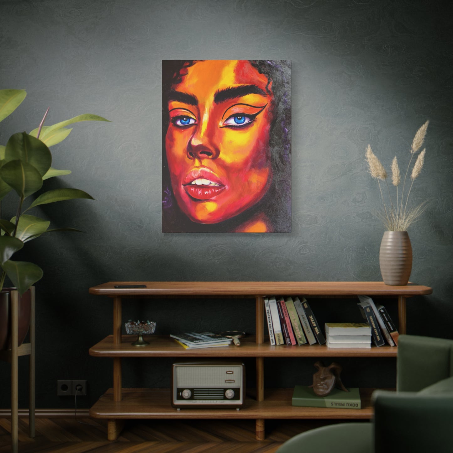 "Foxy" - Stretched Canvas Print Wall Art