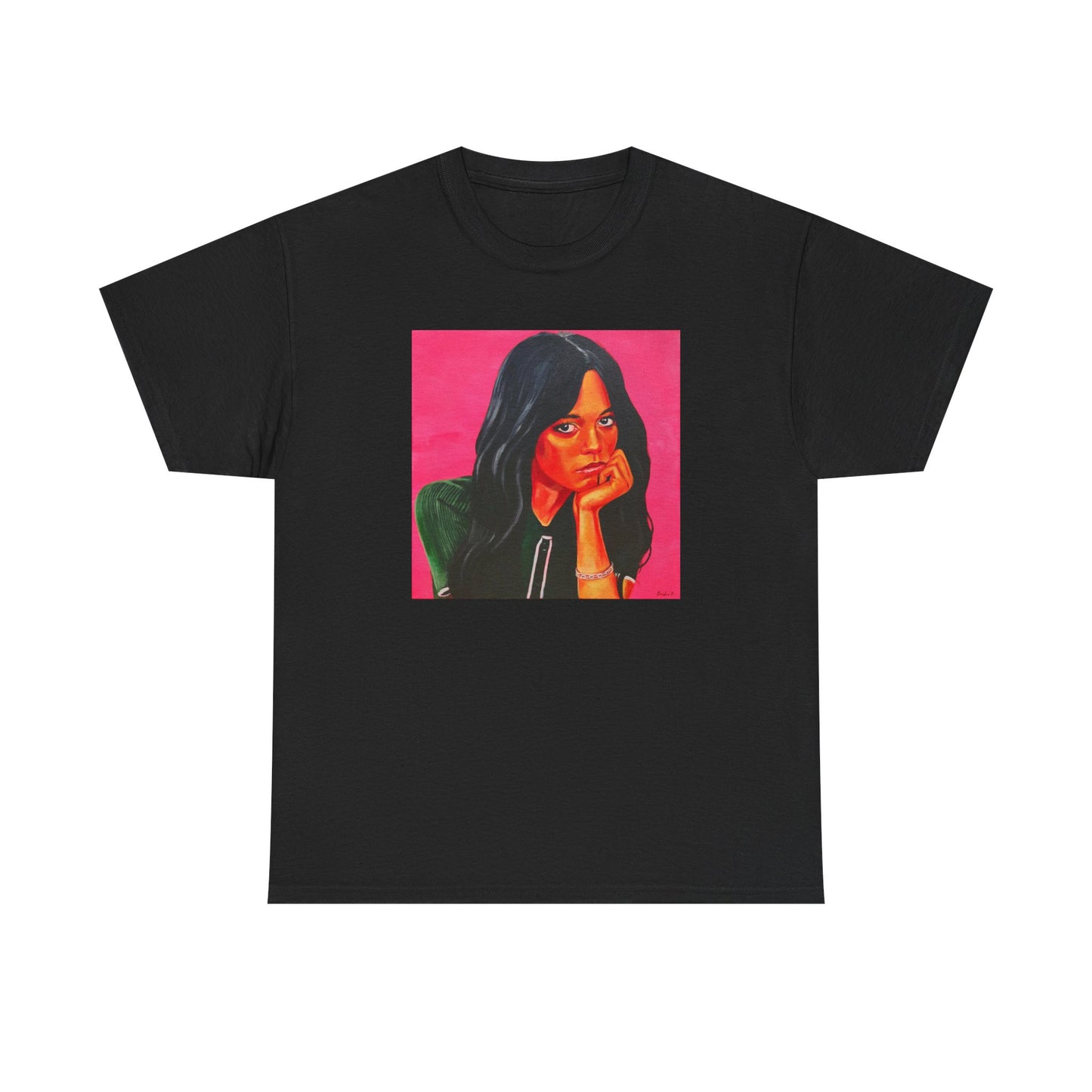 Camiseta unisex de algodón grueso "Jenna Ortega (miércoles)"