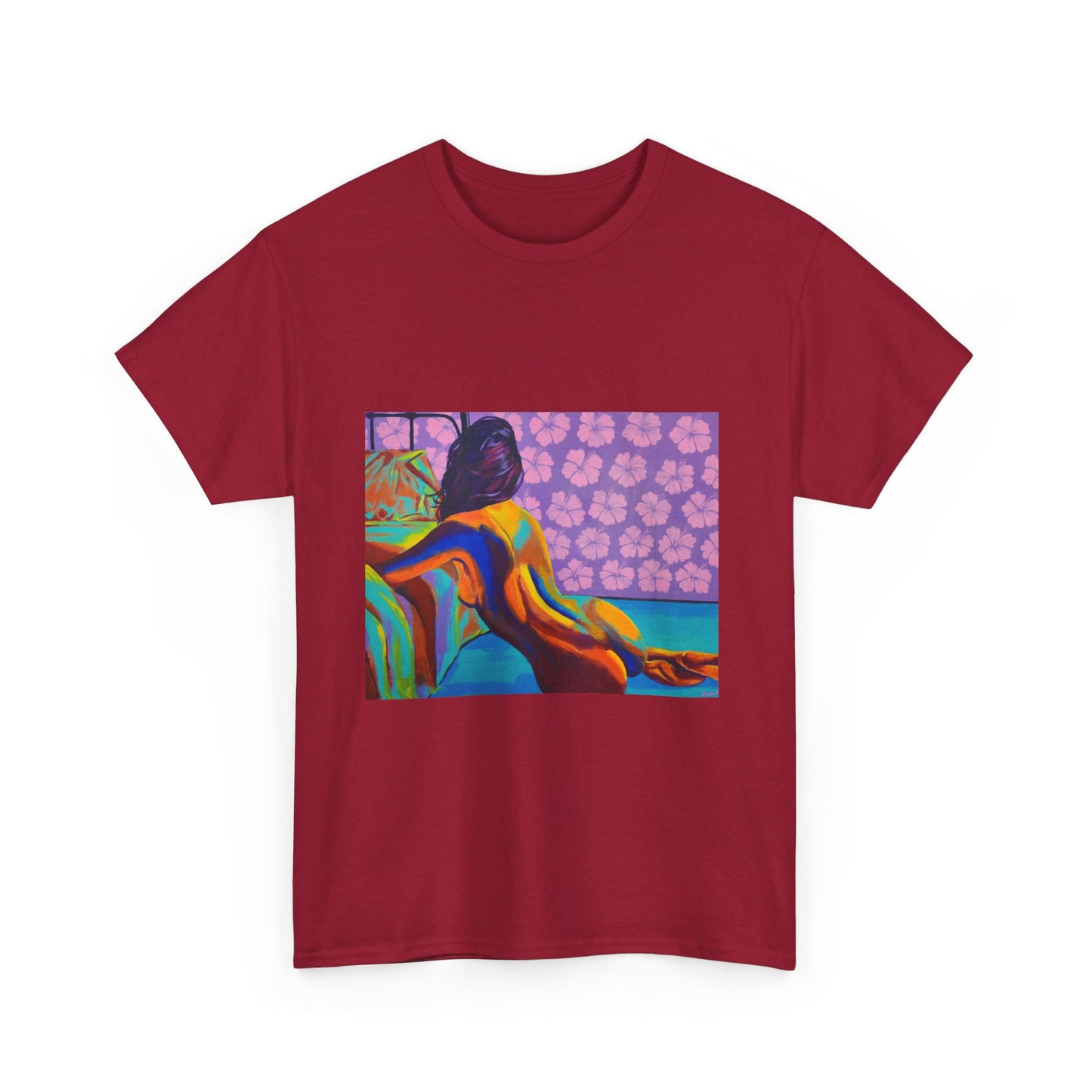 Camiseta unisex de algodón grueso "Hibiscus"