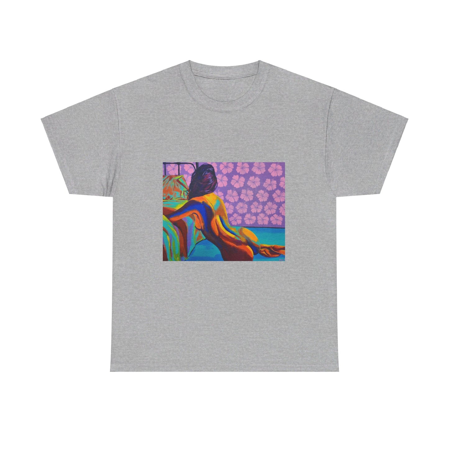 Camiseta unisex de algodón grueso "Hibiscus"
