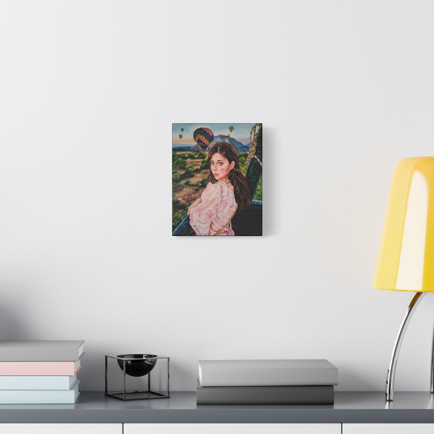 "Girl in a Balloon" Canvas Print