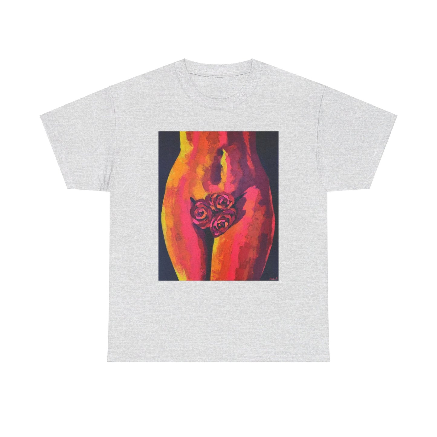 Camiseta unisex de algodón grueso "Sensual Roses"