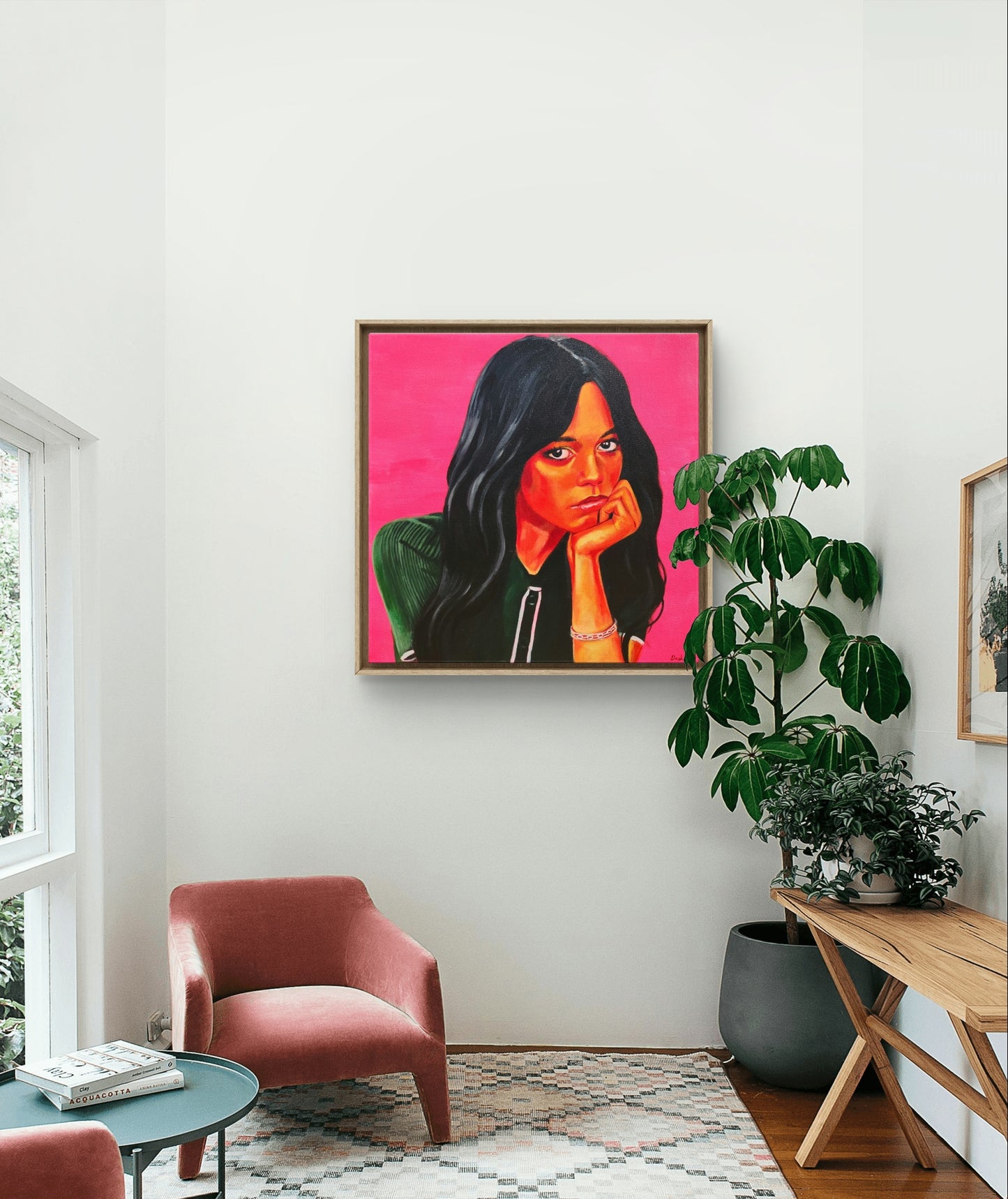 "Jenna Ortega von Wednesday / Merlina" Originalgemälde