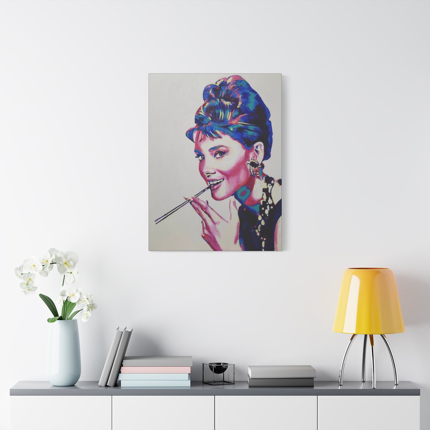 "Audrey Hepburn, Breakfast at Tiffany's" Canvas Print