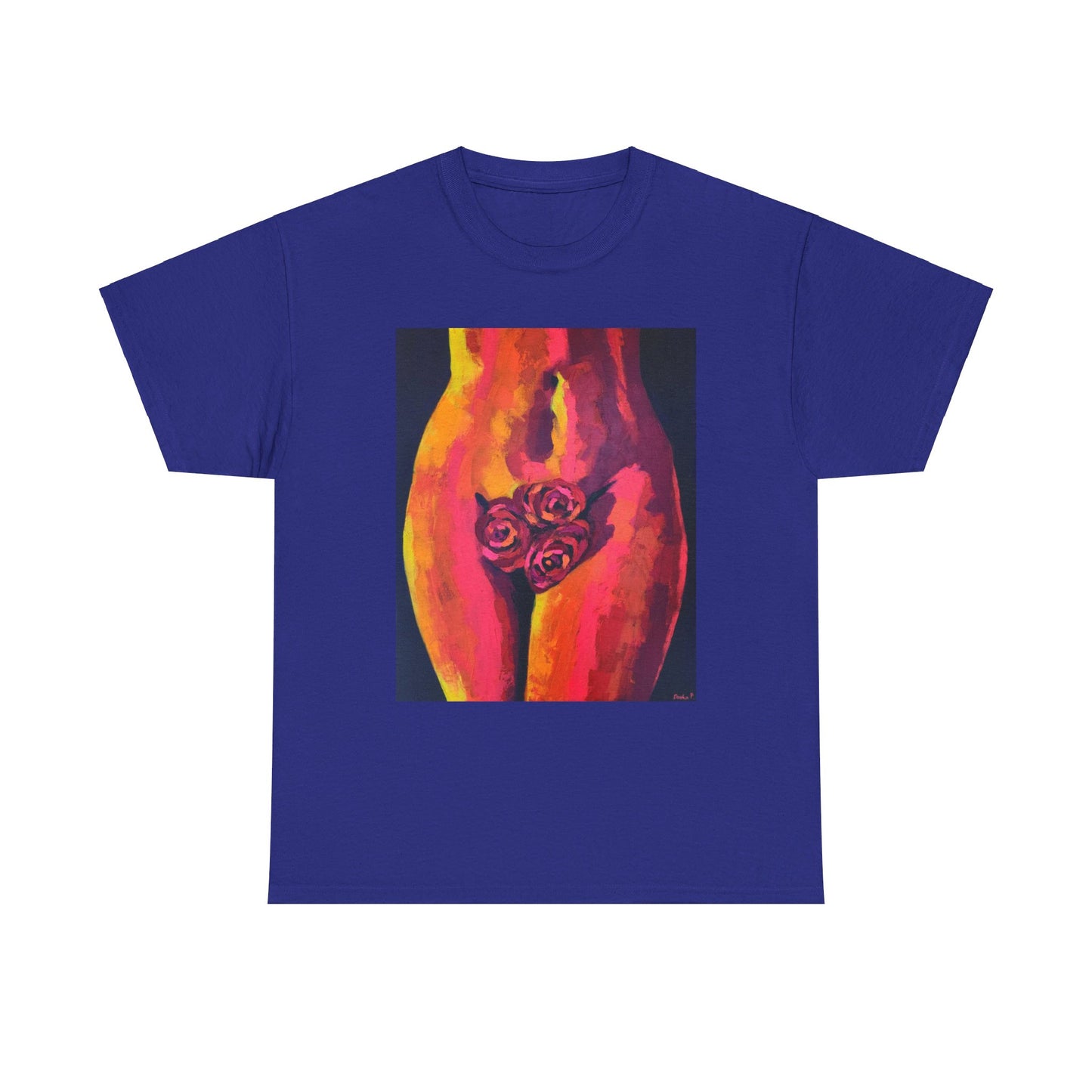 Camiseta unisex de algodón grueso "Sensual Roses"
