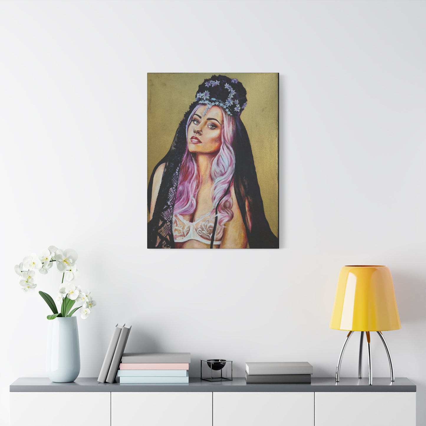 "Flower Crown" Canvas Print