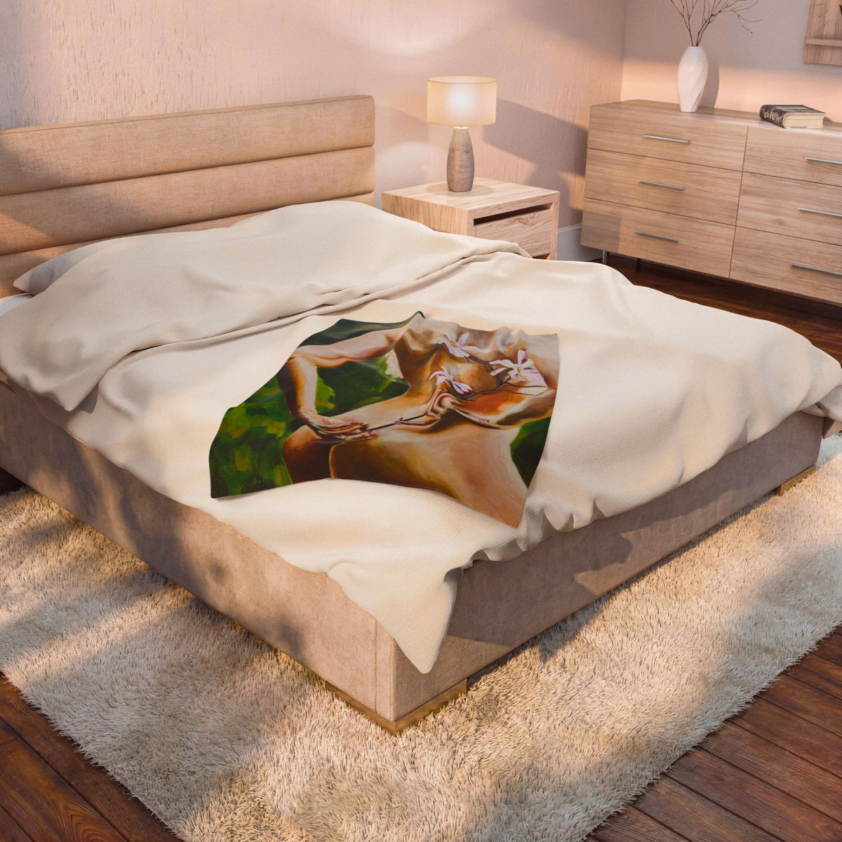 "Shooting Star Magnolia" Throw Blanket