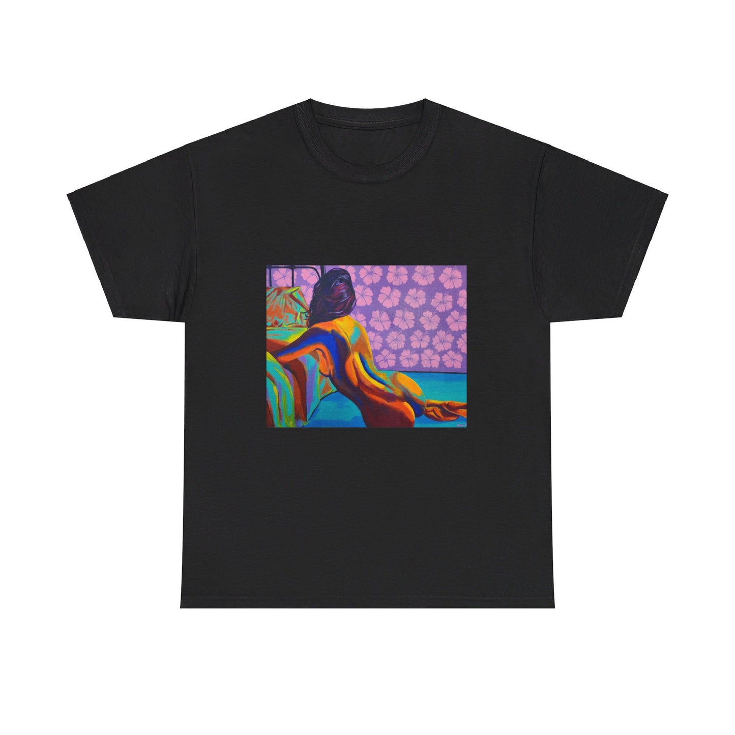 Camiseta unisex de algodón grueso "Hibiscus"