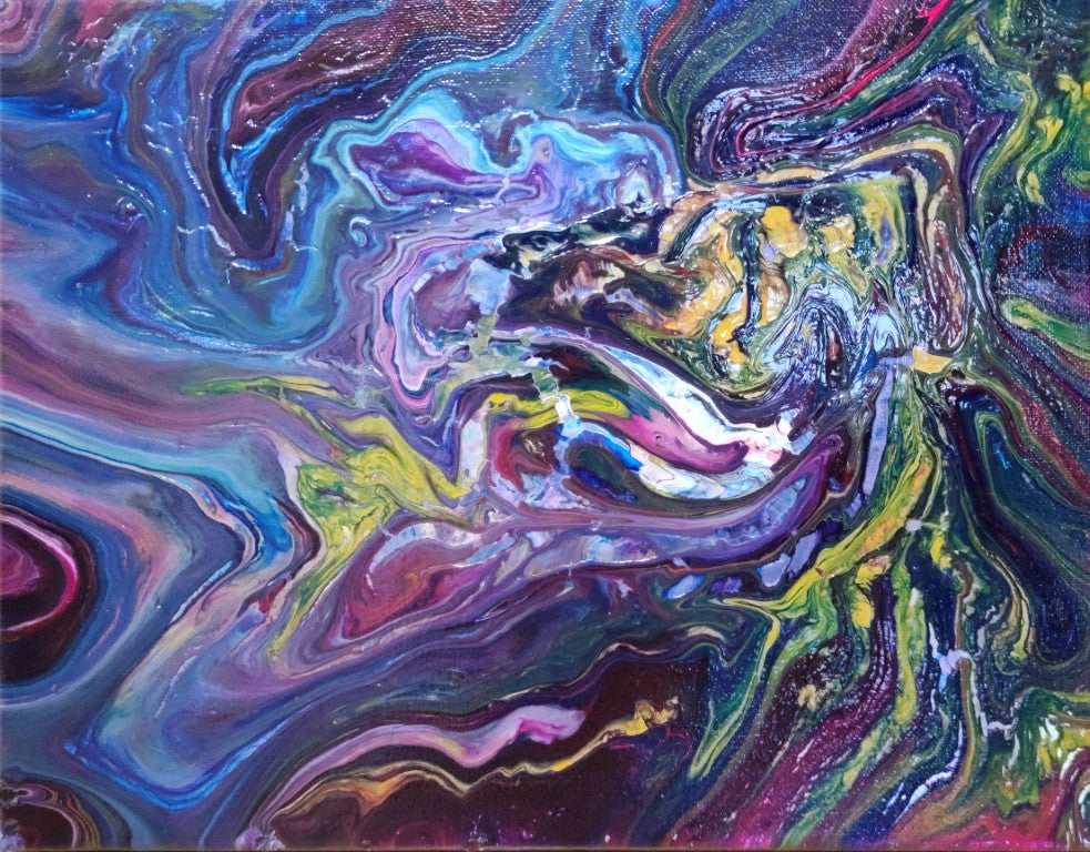"Chaos Bloom" Originalgemälde