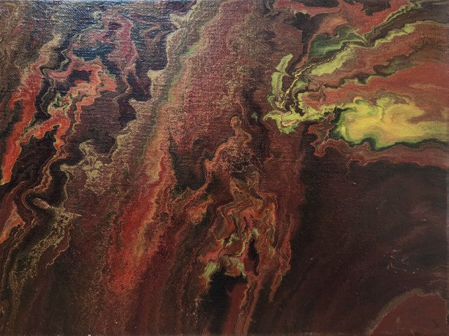 "Lavastrom Nr. 3" Originalgemälde