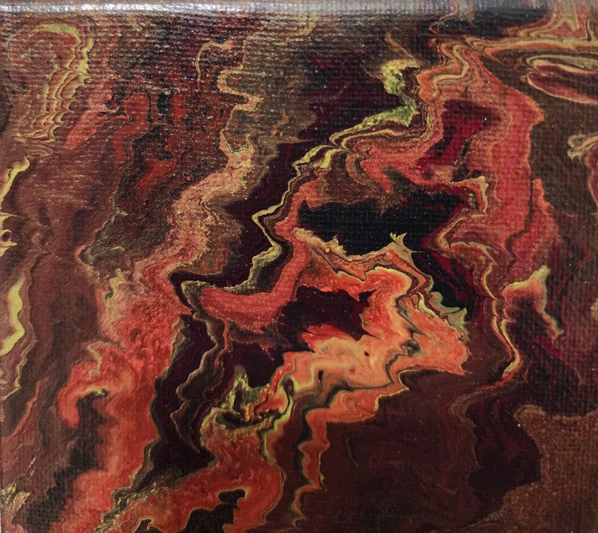 "Lavastrom Nr. 3" Originalgemälde