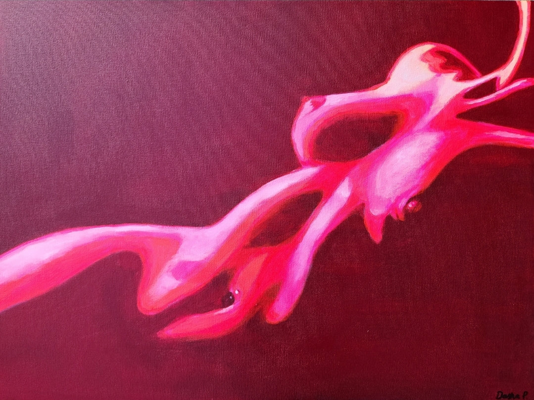 "Pink Bodyscape" Original Painting