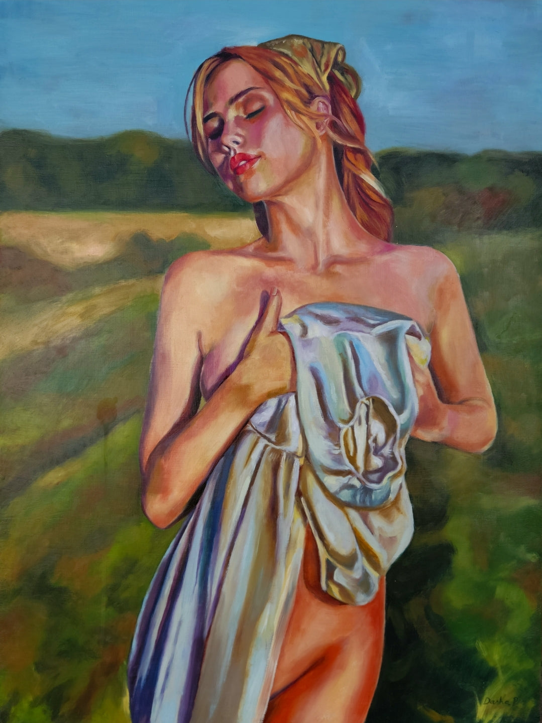 "Akt in der Natur" Originalgemälde