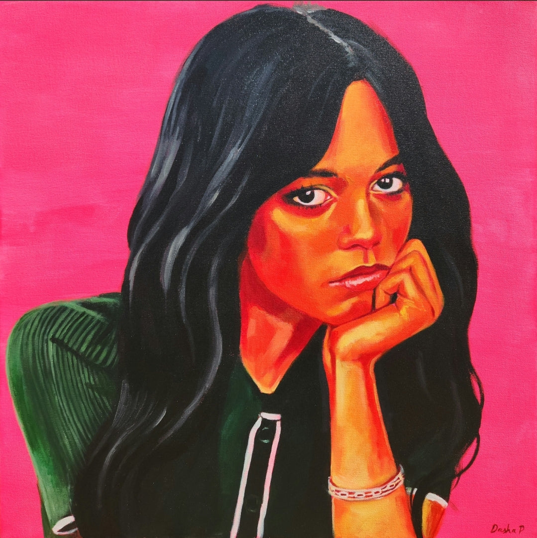 "Jenna Ortega von Wednesday / Merlina" Originalgemälde