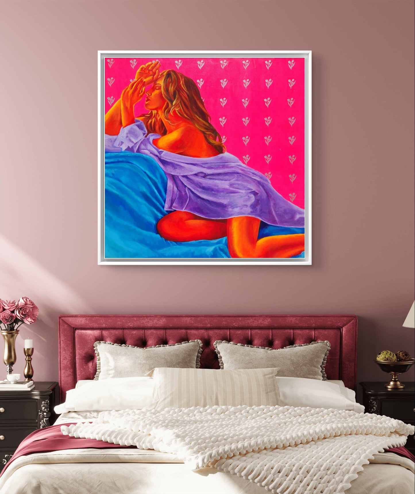 "Tulpenwand" Originalgemälde