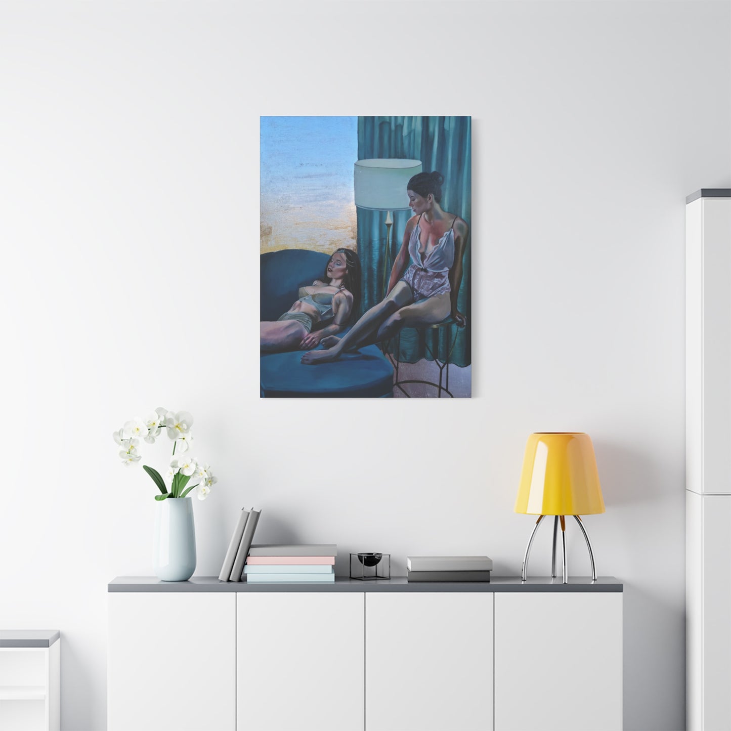 "Siesta" - Stretched Canvas Print Wall Art