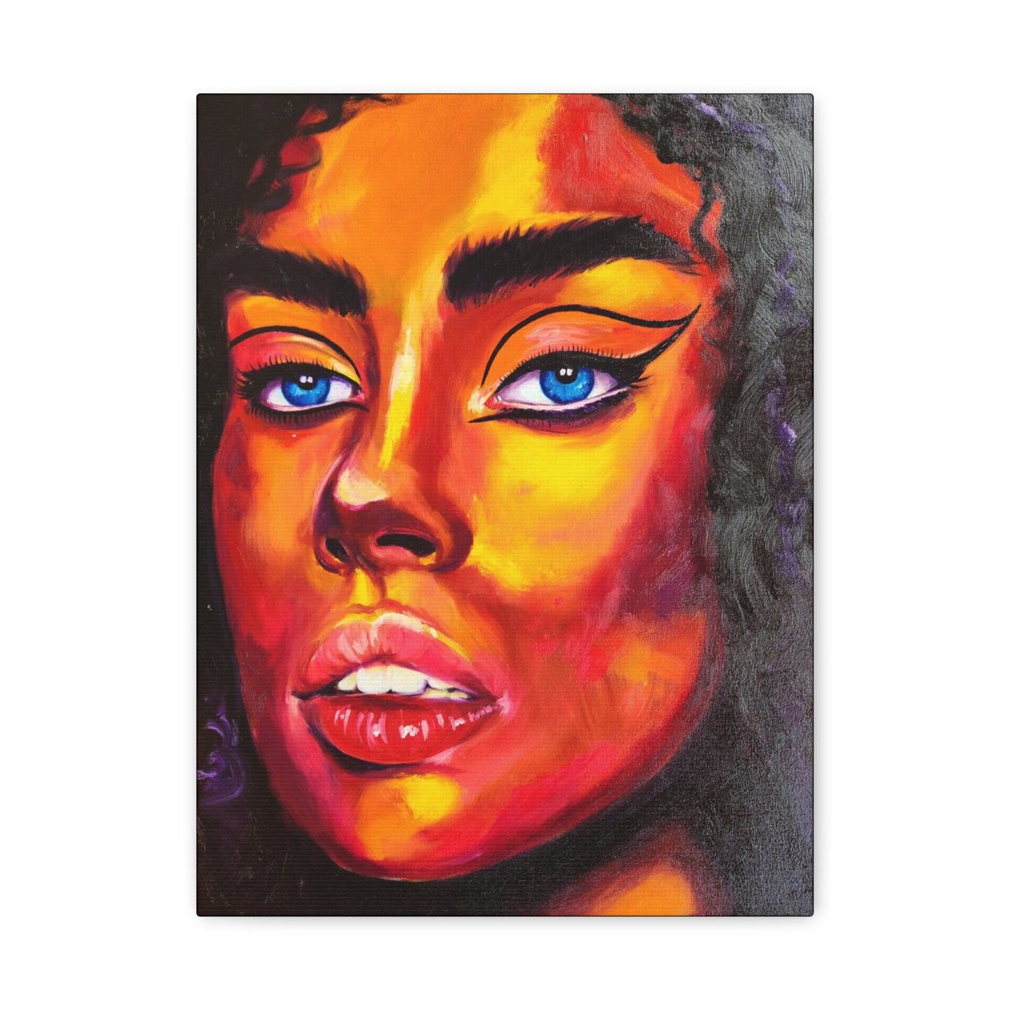 "Foxy" - Stretched Canvas Print Wall Art