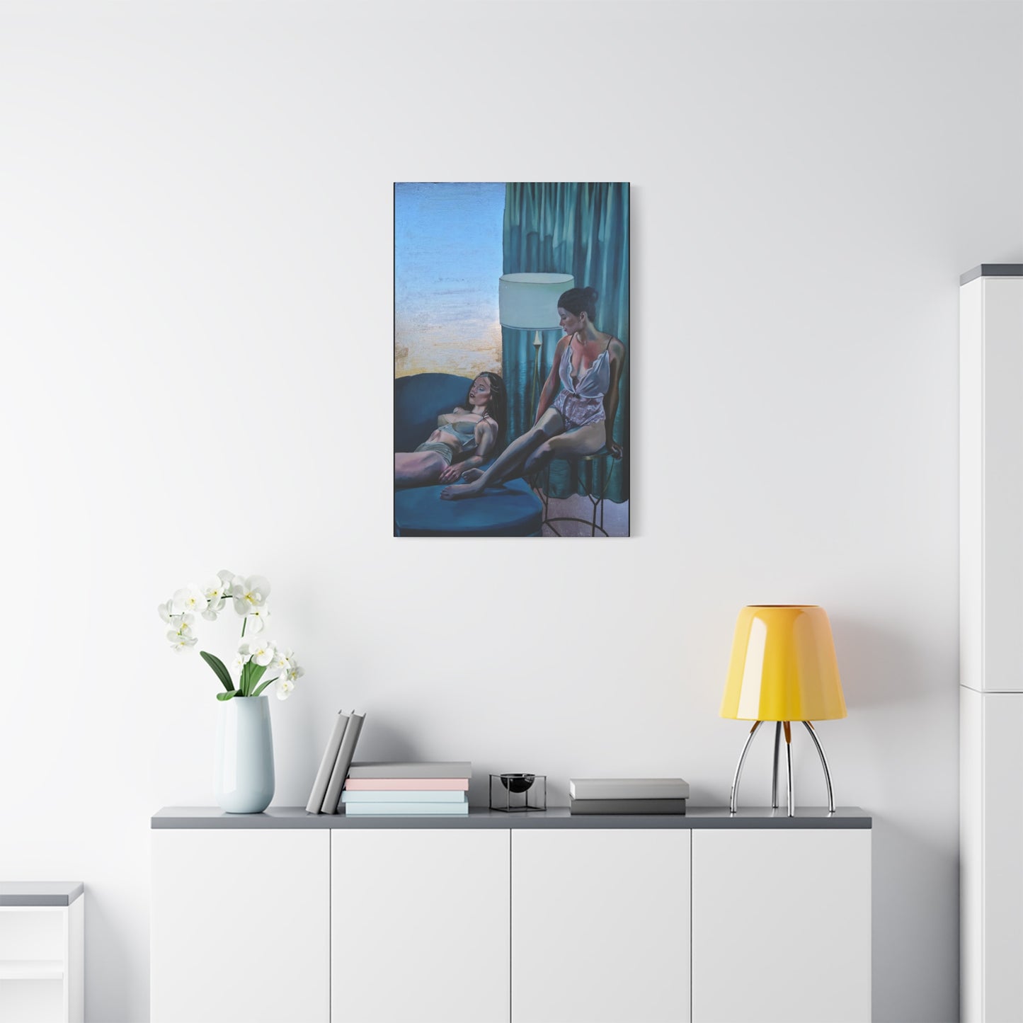 "Siesta" - Stretched Canvas Print Wall Art