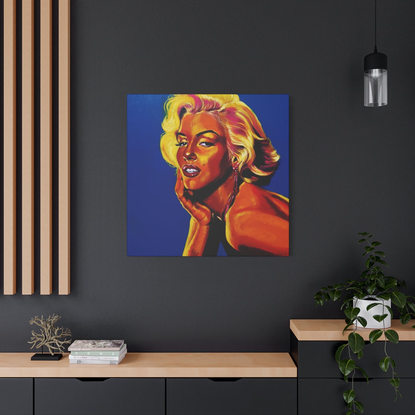 "Marylin Monroe" - Stretched Canvas Print Wall Art