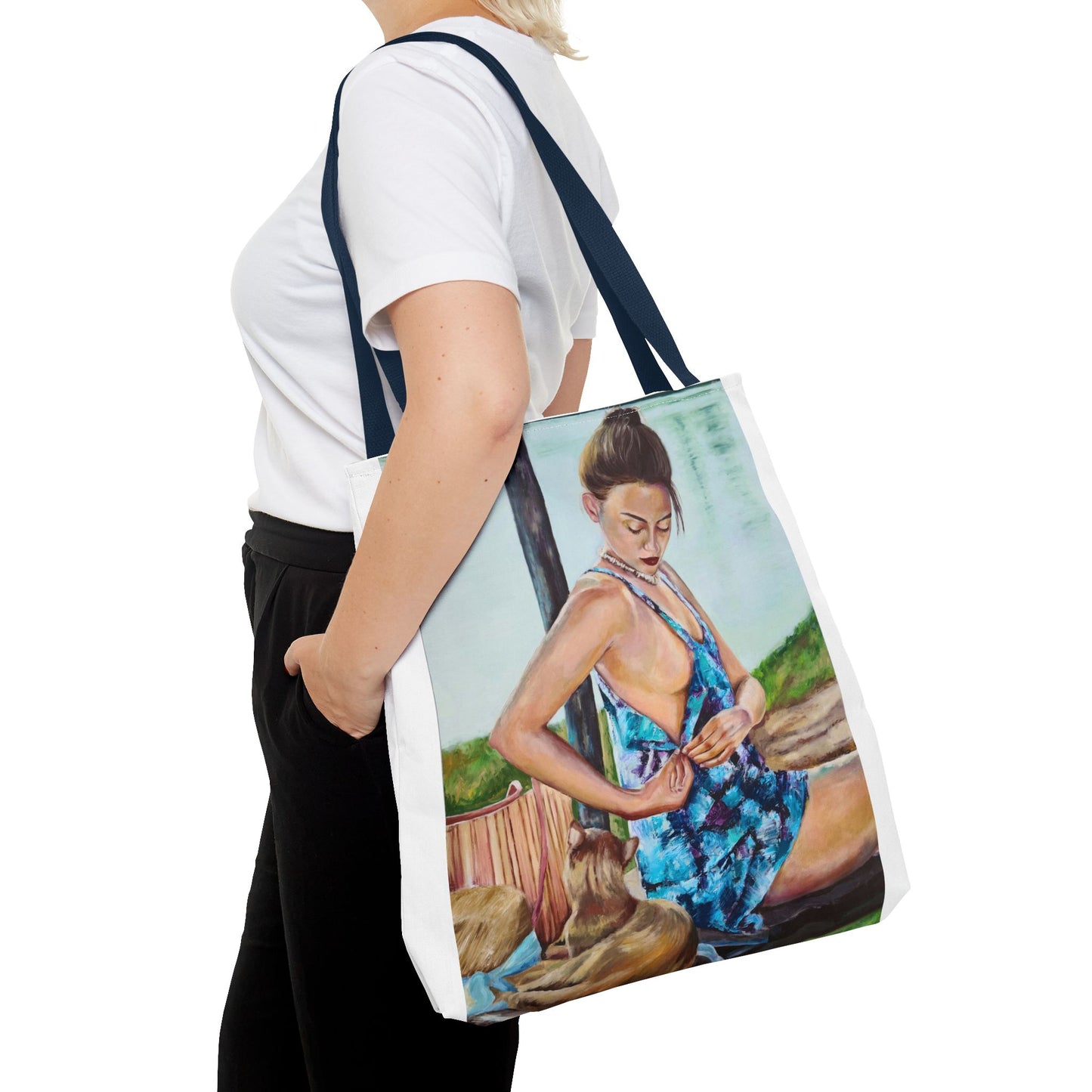 Vibrant "Summer Day" Art Tote Bag - Colorful Design for Everyday Use
