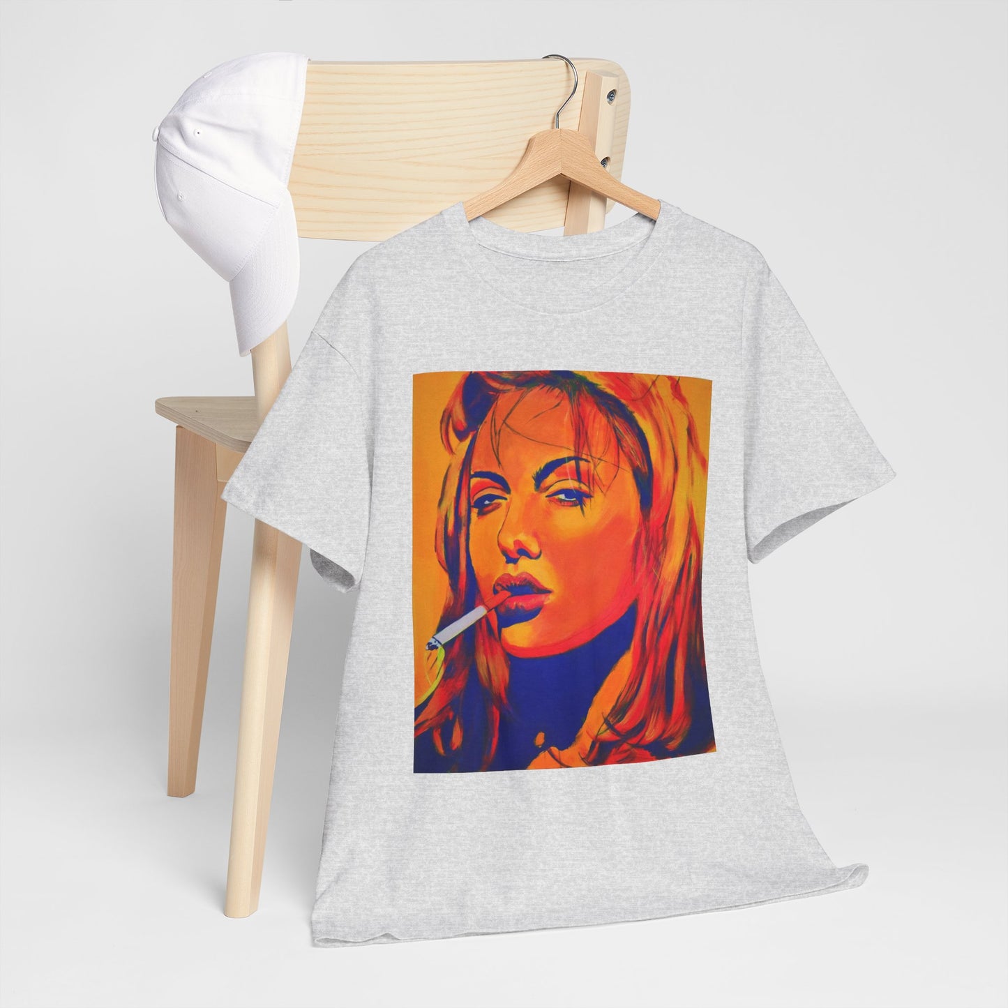 "Angelina Jolie from Girl, Interrupted" Unisex Heavy Cotton Tee