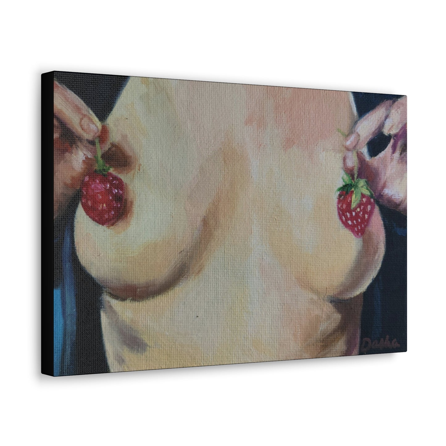 "Strawberry Nips" Canvas Print