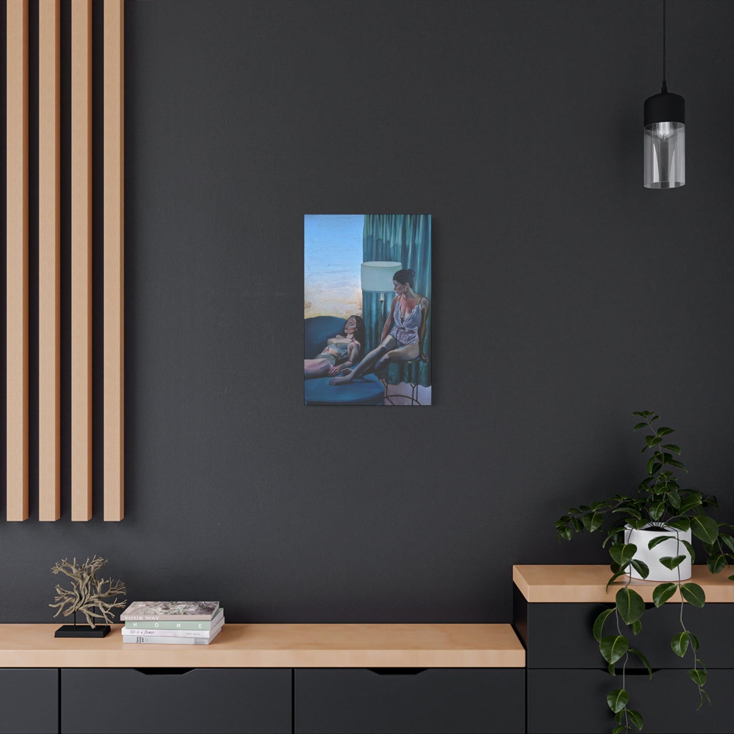 "Siesta" - Stretched Canvas Print Wall Art