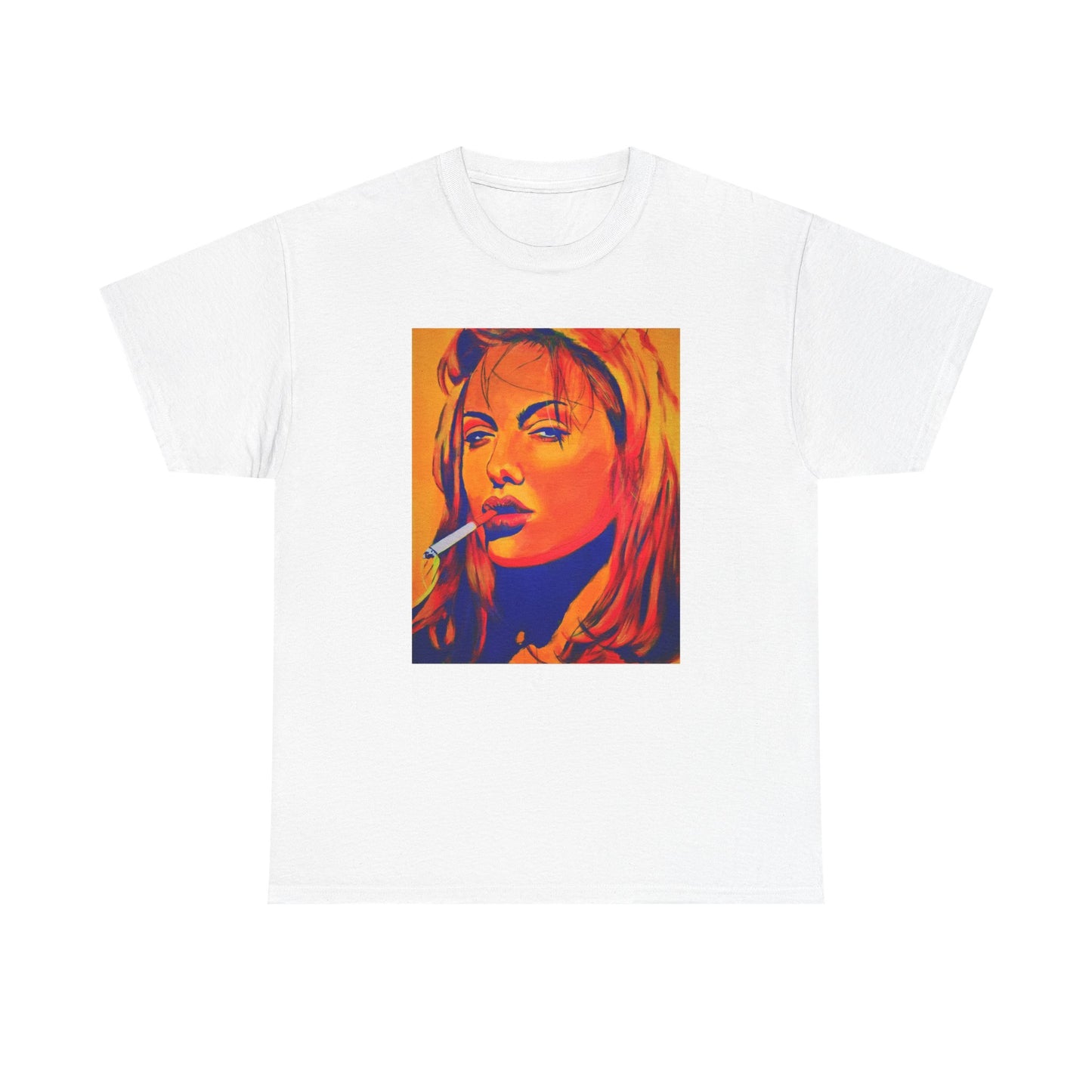 "Angelina Jolie from Girl, Interrupted" Unisex Heavy Cotton Tee