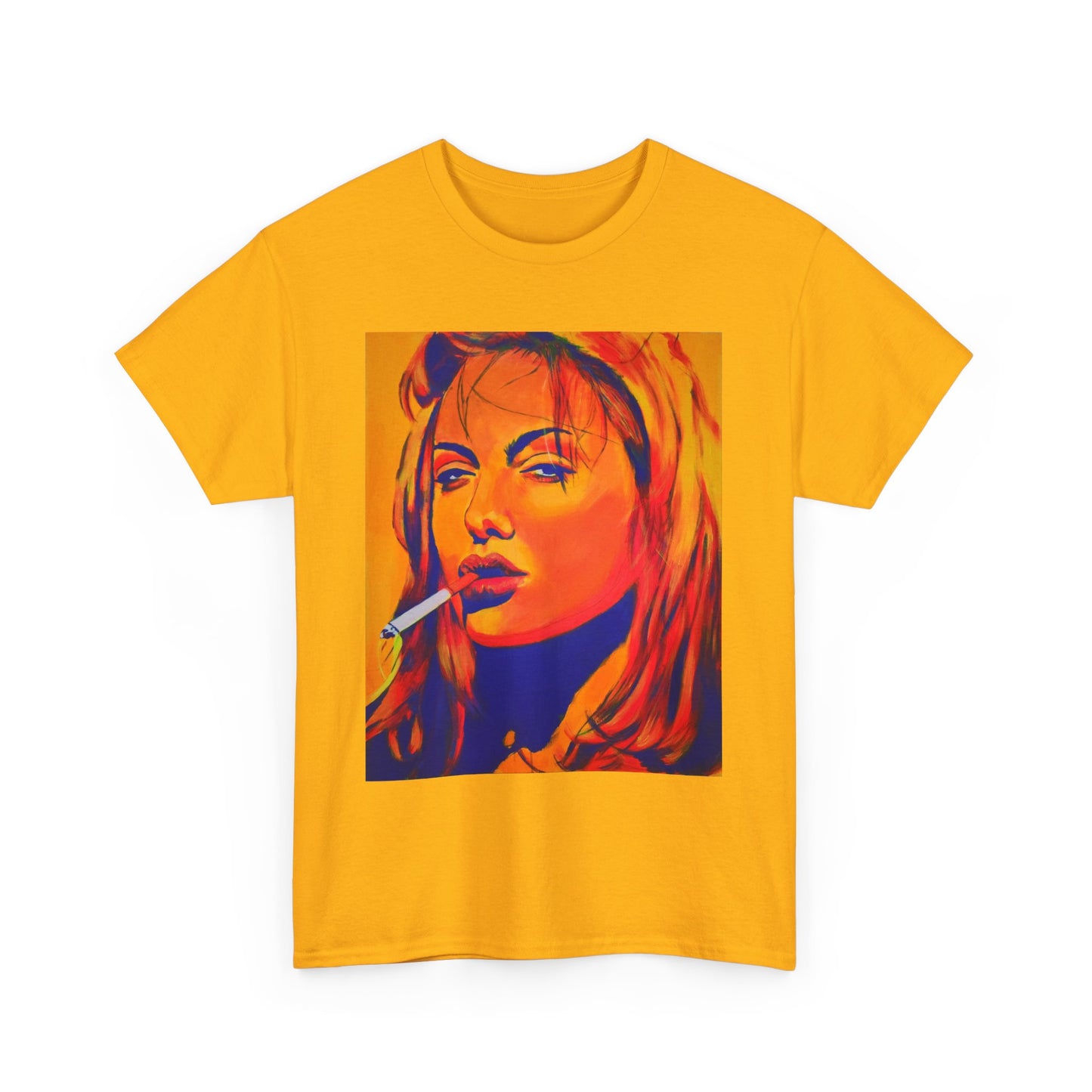 "Angelina Jolie from Girl, Interrupted" Unisex Heavy Cotton Tee